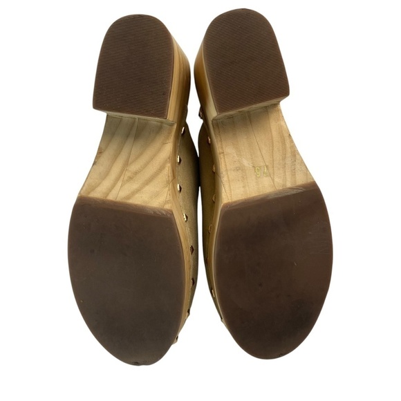 ANTHROPOLOGIE X STEVE MADDEN Brooklyn Clog Taupe Suede Leather Size 7.5 - Picture 8 of 10
